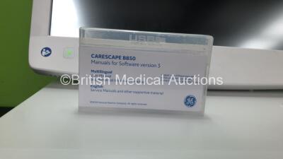 GE Carescape B850 Patient Monitor with Connection Cables * In Excellent/New Condition * (Powers Up) - 4