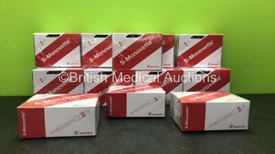 Large Quantity of S-Monovette REF 06.1664.001 Blood Collection Systems *All Out of Date*