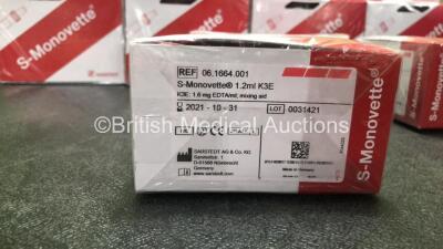 Large Quantity of S-Monovette REF 06.1664.001 Blood Collection Systems *All Out of Date* - 2