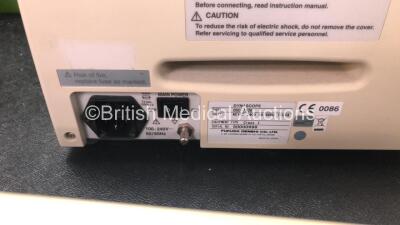 2 x Fukuda Denshi DS-7300 Patient Monitors with 2 x Fukuda Denshi US-700 Modules, 2 x NIBP Hoses, 2 x ECG Connection Leads and 2 x SpO2 Finger Sensors (Both Power Up) - 6