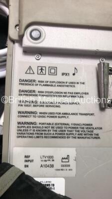 Pulmonetic Systems LTV 1000 Portable Ventilator with 1 x AC Power Supply and 1 x Carefusion Sprint Pack (Powers Up) *SN A10438, 11221750* - 4