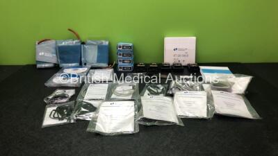 Mixed Lot Including 4 x Space Labs Ref 90217A-1 Model 90217A Ambulatory Blood Pressure Monitors (All Untested Due to Possible Flat Batteries) 5 x Spacelabs Cardiocall VS20 Dual Mode ECG Event Recorders with 5 x Patient Cables (All Untested Due to Possible