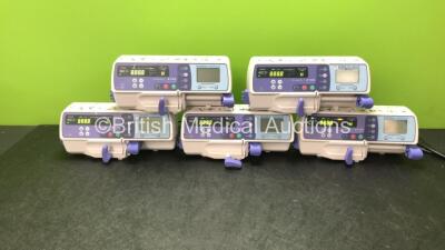 5 x Smiths Medical Graseby 2100 Syringe Pumps *Mfd - 2020* (All Power Up)