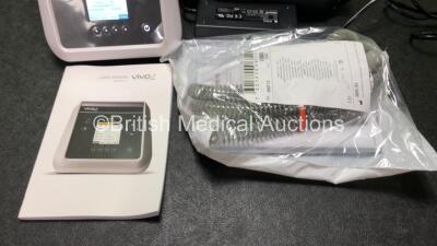 Breas Vivo 2 Ventilator *Operating Time - 0.0h, Firmware Version - 1.0.6, Bootloader Version - 1.0.2* with 1 x AC Power Supply, 1 x User Manual and 1 x Breathing Tube in Carry Bag *Mfd - 2020* (Powers Up, In Excellent Condition) - 3