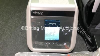 Breas Vivo 2 Ventilator *Operating Time - 0.0h, Firmware Version - 1.0.6, Bootloader Version - 1.0.2* with 1 x AC Power Supply, 1 x User Manual and 1 x Breathing Tube in Carry Bag *Mfd - 2020* (Powers Up, In Excellent Condition) - 2