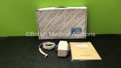 Aloka Model UST-536 Ultrasound Transducer / Probe with User Manual in Case (Untested)