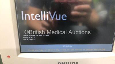 Job Lot Including 1 x Philips IntelliVue MP50 Anesthesia Patient Monitor *Mfd 2010* (Powers Up, Missing Dial, Slight Damage to Screen and Damaged Casing - See Photos) and 1 x Philips IntelliVue MP30 Patient Monitor *Mfd 2009* (Powers Up, Slight Damage to - 7