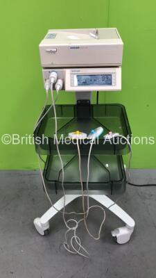 Huntleigh Sonicaid Team Duo Fetal Monitor on Stand with 3 x Transducers (Powers Up)