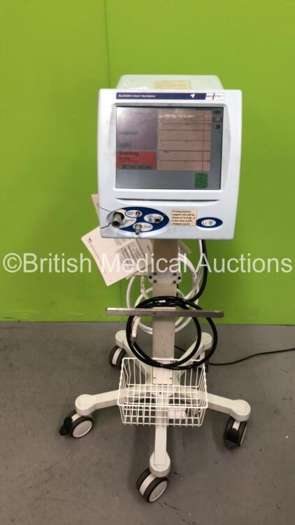 SLE5000 Infant Ventilator HFO TTV Plus Model E Software Version 5.0 on Stand with Hoses (Powers Up) * Mfd 2006 * **SN 51672**