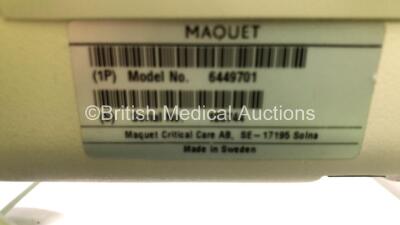 Maquet Servo-i Ventilator Ref 6487800 System Version v7.0 System Software Version v7.00.03 - Running Hours 79791 with Hoses (Powers Up) *S/N 29791* - 4