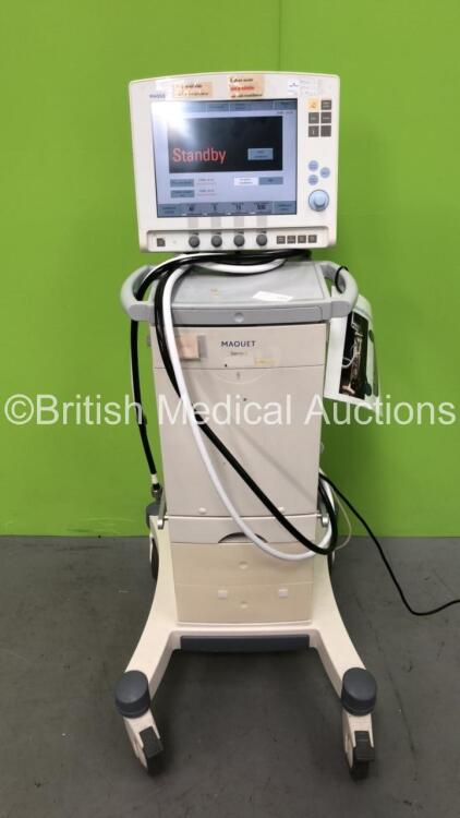 Maquet Servo-i Ventilator Ref 6487800 System Version v7.0 System Software Version v7.00.03 - Running Hours 75155 with Hoses (Powers Up) *S/N 29790