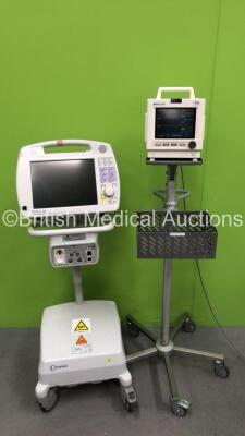 1 x Invivo Precess MR Conditional Patient Monitor on Stand (Unable to Test Due to No Power Supply) and 1 x Nellcor N5600 Monitor on Stand (Powers Up)