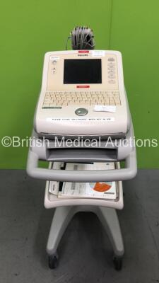 Philips PageWriter Trim III ECG Machine on Stand with 1 x 10-Lead ECG Lead (Powers Up)