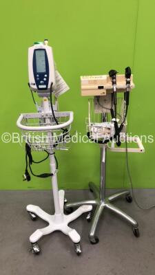 1 x Welch Allyn 767 Transformer with Attachments and 1 x Welch Allyn Spot Vital Signs Monitor on Stand (Both Power Up) *201410852*