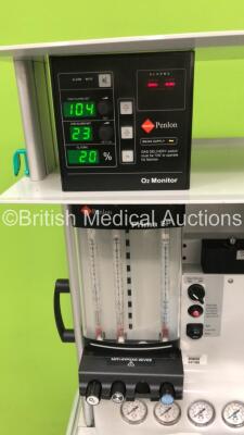 InterMed Penlon Prima SP Anaesthesia Machine with Nuffield Series 200 Ventilator, O2 Monitor and Hoses (Powers Up) *SP20208 120* - 2