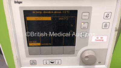 Drager Caleo Infant Incubator Software Version 2.11 with Mattress (Powers Up) - 2