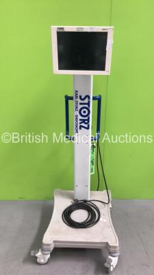 Storz 200903 31 Touch Screen Monitor on Storz Stand (Unable to Power Test Due to No Power Supply)