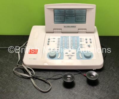 Welch Allyn GSI 61 Clinical Audiometer Revision 3 with Headphones (Powers Up with Damage to Headphones - See Photos)