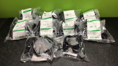 5 x Boxes of 10 Fisher & Paykel RT040M Bi-Level CPAP Hospital Masks *Mfd - 2020* (10 Units in Photo, 50 Units in Total - Stock Photo)