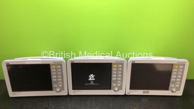 3 x Drager Infinity Delta XL Patient Monitors with HemoMed 1, Aux/Hemo 2, Aux/Hemo 3, NBP and MultiMed Options (All Power Up) *SN 5399148847 / 5399127451 / 5399127255*