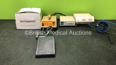 Mixed Lot Including 1 x Intermec Easycoder Unit (Untested Due to Missing Power Supply) 1 x NSK Volvere GX Dental Drill with 1 Footswitch and 1 x Attachment (No Power with Damaged Cable-See Photos) 1 x De Tuy Euro Max Unit (Powers Up) 1 x Dentsply 3000 Ge