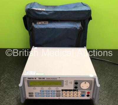 Metron QA-90 Safety Analyzer Boot Software Version 2.0 / Version 3.47 with Power Supply in Carry Case (Powers Up) *SN 9362*