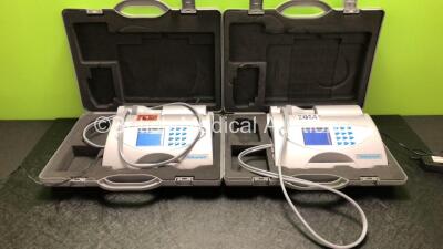 6 x Vitalograph Alpha 6000 Spirometers with 5 x Power Supplies and Accessories in Cases * 2 x In Photo - 6 x Included * (All Power Up) *AL 22844 / AL 27657 / AL 24275 / AL 21866 / AL 24273 / AL 21867* - 4