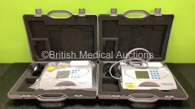 5 x Vitalograph Alpha 6000 Spirometers with 5 x Power Supplies and Accessories in Cases * 2 x In Photo - 5 x Included * * SN AL 24272 / AL 24263 / AL 24264 / AL 22903 / AL 30574*