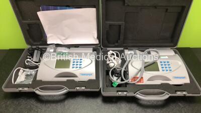 5 x Vitalograph Alpha 6000 Spirometers with 5 x Power Supplies and Accessories in Cases * 2 x In Photo - 5 x Included * * SN AL 24272 / AL 24263 / AL 24264 / AL 22903 / AL 30574* - 3