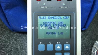 Fluke Biomedical SigmaPace 1000 External Pacemaker Analyzer with Power Supply and Accessories in Carry Case (Powers Up) - 4