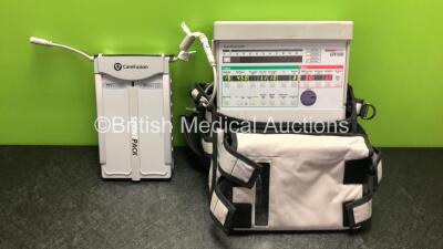 Pulmonetic Systems LTV 1000 Ventilator with CareFusion Sprint Pack Charging Pack (Powers Up)