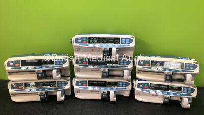 Job Lot Including 4 x CareFusion Alaris CC Syringe Pumps and 3 x Cardinal Health Alaris CC Syringe Pumps (All Power Up, 3 x Require Service)