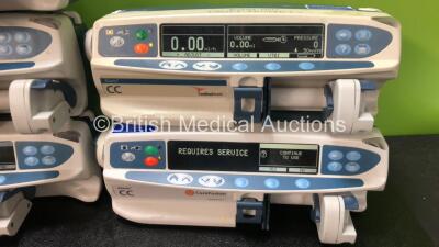 Job Lot Including 4 x CareFusion Alaris CC Syringe Pumps and 3 x Cardinal Health Alaris CC Syringe Pumps (All Power Up, 3 x Require Service) - 4