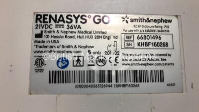 2 x Smith & Nephew Renasys Go Negative Pressure Wound Therapy Units with 1 x Power Supply, 1 x Carry Bag and 2 x Cases (Both Power Up) - 8