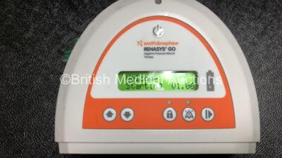 2 x Smith & Nephew Renasys Go Negative Pressure Wound Therapy Units with 1 x Power Supply and 2 x Cases (Both Power Up) - 2