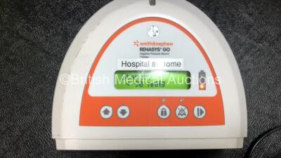 2 x Smith & Nephew Renasys Go Negative Pressure Wound Therapy Units with 1 x Power Supply and 2 x Cases (Both Power Up) - 5