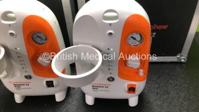 2 x Smith & Nephew Renasys EZ Max Negative Pressure Wound Therapy Units *Mfd 2017 / 2013* and 2 x Cases (Both Power Up) - 3