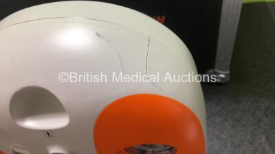 3 x Smith & Nephew Renasys EZ Max Negative Pressure Wound Therapy Units *Mfd 2017 / 2017 / 2013* and 2 x Cases (2 x Power Up, 1 x No Power, All with Damage to Casing, All Missing Cup Holders - See Photos) - 4