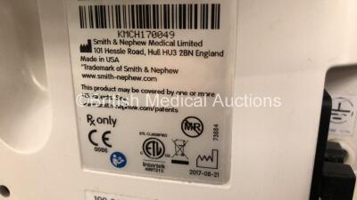 3 x Smith & Nephew Renasys EZ Max Negative Pressure Wound Therapy Units *Mfd 2017 / 2017 / 2013* and 2 x Cases (2 x Power Up, 1 x No Power, All with Damage to Casing, All Missing Cup Holders - See Photos) - 8