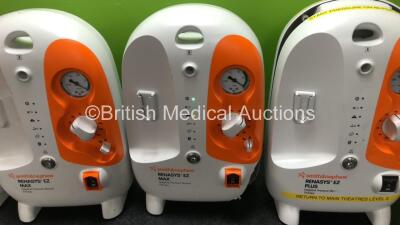 4 x Smith & Nephew Renasys EZ Max Negative Pressure Wound Therapy Units *Mfd 2017 / 2017 / 2013 / 2013* (All Power Up, 2 x Extremely Damaged Casing, 1 x Crack in Casing, All Missing Cup Holders - See Photos) - 4