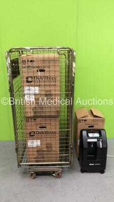 5 x DeVilbiss 5 Liter Oxygen Concentrators * In Excellent Condition * (Powers Up - Cage Not Included)