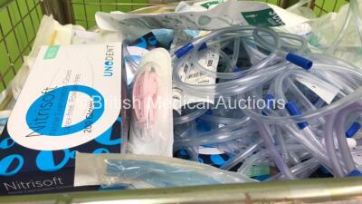 Mixed Cage of Consumables Including Unodent Nitrisoft Examination Gloves,Intersurgical Solus Flexible Laryngeal Mask Airways and Intersurgical I-Gel Supraglottic Airways (Cage Not Included) - 2