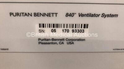 Nellcor Puritan Bennett 840 Ventilator System Software Version 4-070000-85-AN Running Hours 14730 with Hoses (Powers Up) *150072 - 5