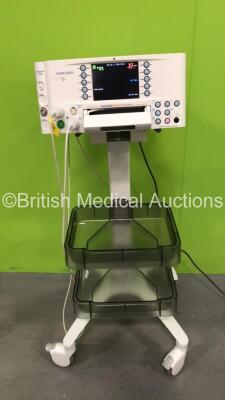 Huntleigh SonicAid FM800 Encore Fetal Monitor on Stand with 1 x US Transducer and 1 x TOCO Transducer (Powers Up)