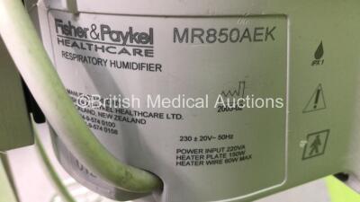 SLE1000 CPAP Therapy Unit V.2.6.4 on Stand with Hoses (Powers Up) *S/N SLE-B-05-01270* **Mfd 08/2014** with Fisher&Paykel MR850AEK Humidifier (Both Power Up) - 5