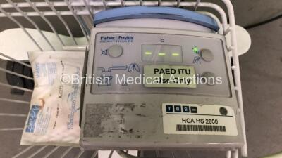 SLE1000 CPAP Therapy Unit V.2.6.4 on Stand with Hoses (Powers Up) *S/N SLE-B-05-01269* **Mfd 08/2014** with Fisher&Paykel MR850AEK Humidifier (Both Power Up) - 3