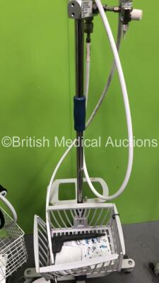 Mixed Lot Including 1 x Charter Kontron Patient Monitor on Stand with Leads (Powers Up) 1 x EME Advance Infant Flow System with Hoses on Stand and 1 x Airvo 2 Humidifier Stand with Hose - 5