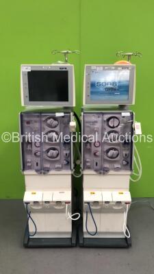 2 x Fresenius Medical Care 5008 CorDiax Dialysis Machines Software Versions 4.57 - Running Hours 44213 (1 x Powers Up - 1 x Cut Power Supply) *S/N 6VEA4970 / 6VEA5027*