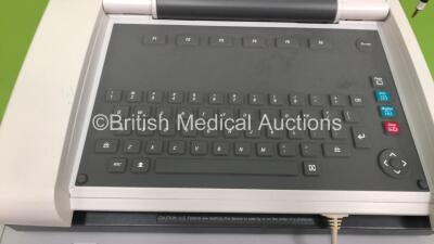 GE MAC 5500 HD ECG Machine on Stand with 10 Lead ECG Leads (Powers Up) *S/N SKJ140601892PA* - 3