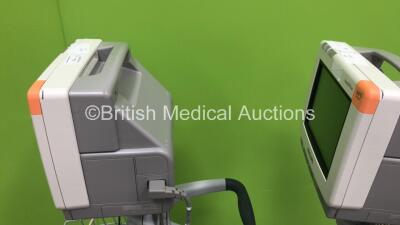 2 x Philips MP5 Anaesthesia Monitors on Stands with Selection of Leads (Both Power Up) *S/N DE53794327 / DE53794336* - 4